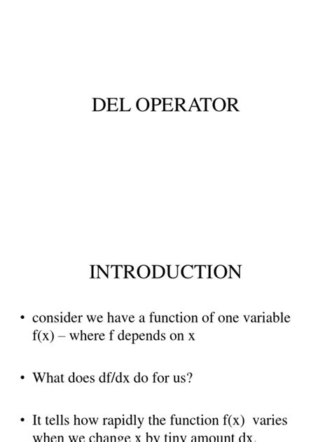 Image result for Del Operator