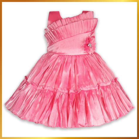 Girls Knee Length Net Floral Party Dress – Wish Karo