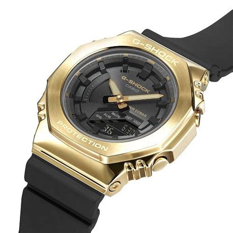 CASIO G-SHOCK アナログ・デジタル腕時計 GM-S2100GB-1AJF ミッドサイズ ブラックXゴールド 国内正規品