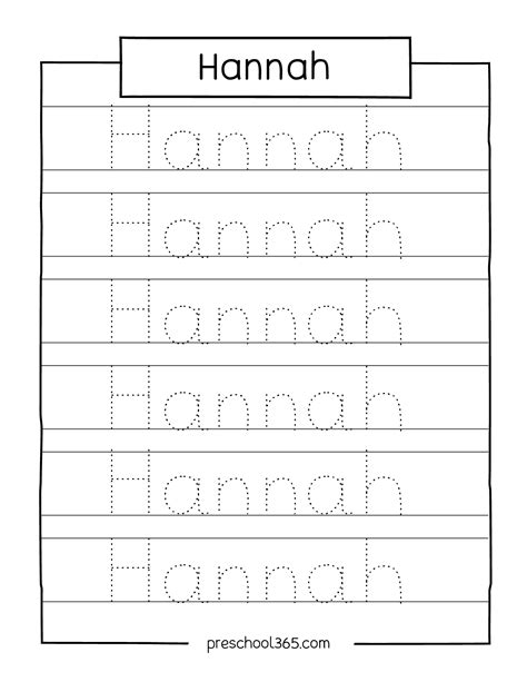 Trace Name Printable