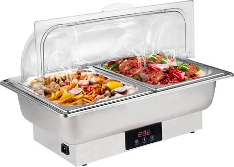 Buy Roll Top Chef Chafing Dish Buffet Set 2 Pan Food Warmer Buffet ...
