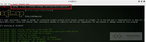 Sqlmap Tutorial Kali 的图像结果