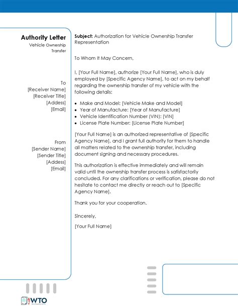 Image result for Vehicle Transfer Request Letter Format