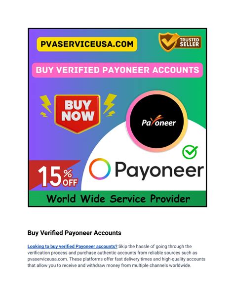 PPT - Why Should You Buy a Verified Payoneer Account? PowerPoint ...