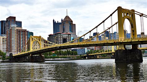 Bridge over the River in Pittsburgh, Pennsylvania image - Free stock ...