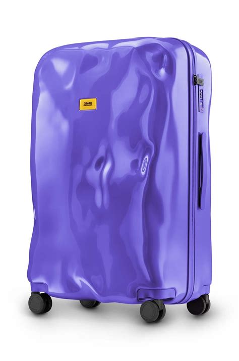 Crash Baggage walizka TONE ON TONE Large Size kolor fioletowy | Answear.com