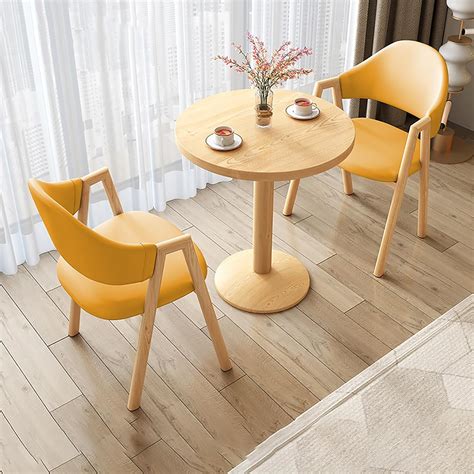 Amazon.com: MTSYXYM Small Dining Table for 2,Round Dining Table for 2 ...