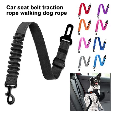Bullpaw Dog Seat Belt Adjustable Dog Car Harness Retractable Restraint ...