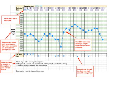 Example Of Pregnant Bbt Chart