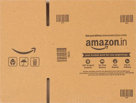 Amazon.in branded corrugated box ( 7 Inches * 5 Inches * 4.25 Inches ...