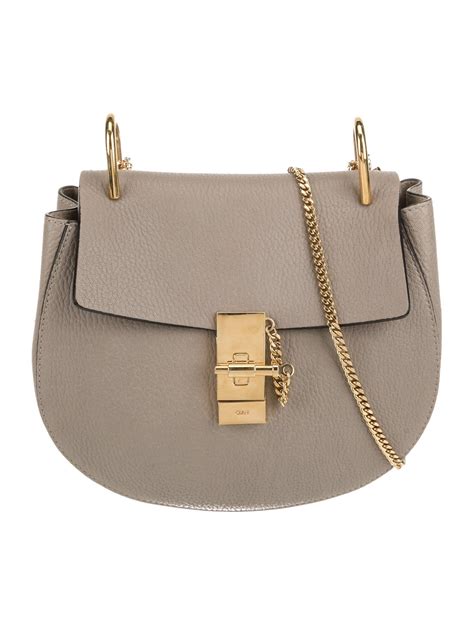 Chloé Leather Crossbody Bag - Grey Crossbody Bags, Handbags - CHL330446 ...