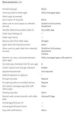 Image result for App Protection Policies Android
