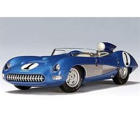 Autoart - Car Scale Models - 118 Chevrolet Corvette SS 1957 Blue