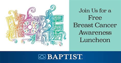 Booneville Breast Cancer Awareness Month Luncheon, First Baptist Church ...