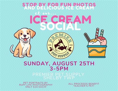 Ice Cream Social & Pet Photos W/ Ruff Life Photography!, 13723 23 Mile ...