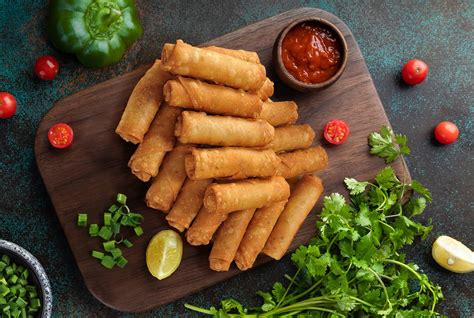 Image result for Fried-Fish Spring Rolls