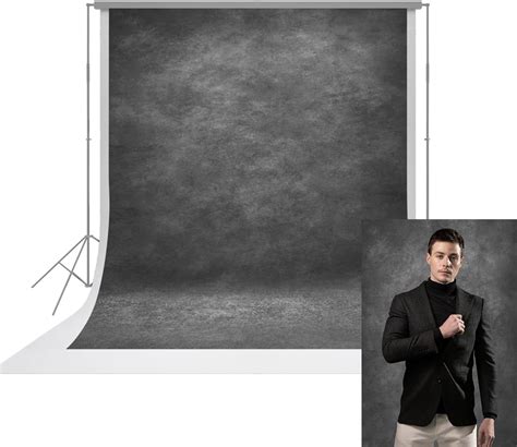 Amazon.com : UrcTepics 8x10ft Professional Dark Gray Portrait Backdrop ...