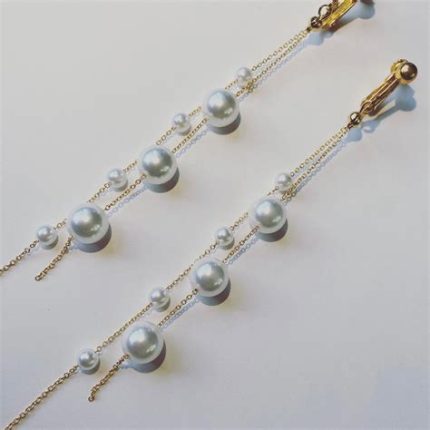 BJ-098 Snow Drop Earrings | AiLE-ブライダルアクセサリー・ウェディングベール