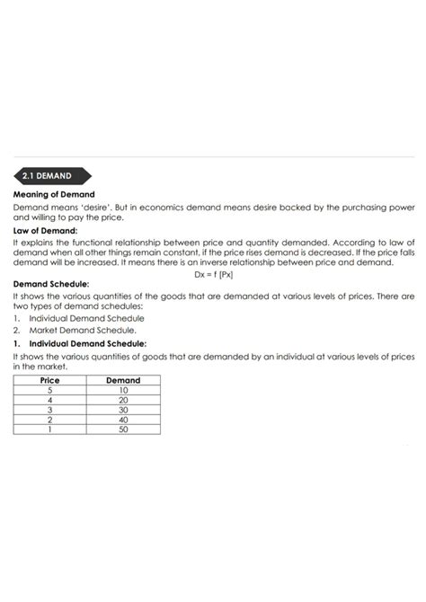 Theory of Demand - Introduction to Statistics - StuDocu