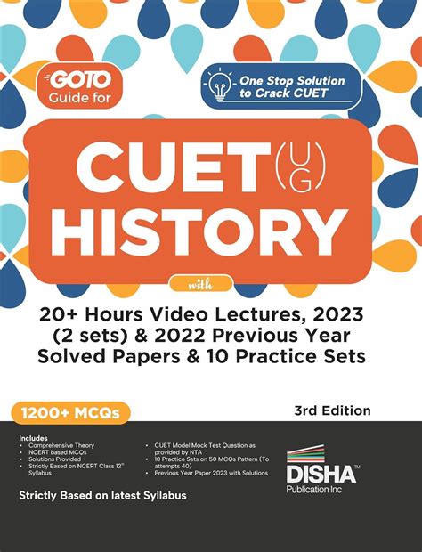 Disha Go To Guide for CUET (UG) History with 20+ Hours Video Lectures ...