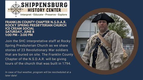 Franklin County Chapter N.S.D.A.R. Rocky Spring Presbyterian Church Ice ...