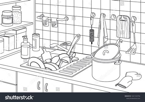 Dirty Dishes Sink Clip Art