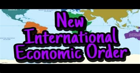 A New International Economic Order [1 min read]