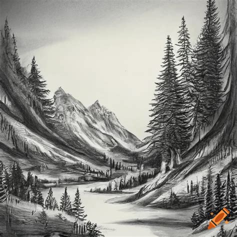 Mountain Valley Drawing