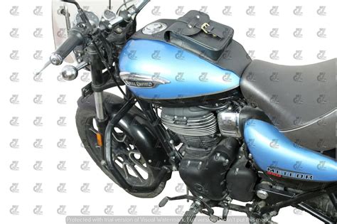 Leather Tank Strap Bag Black For Royal Enfield Meteor 350 – Moto Marvels