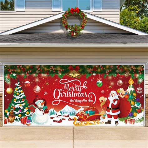 The Holiday Aisle® Large Christmas Garage Door Decorations, Christmas ...
