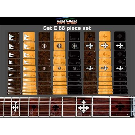 Buy Guitar fretboard marker block set 88 pc & 77 pc Choose from 5 sets ...