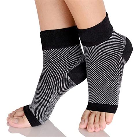 Never Quit Compression Ankle Support - 20-30 mmhg Open Toe ?ompression ...