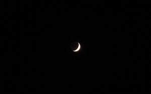 Wallpaper moon, sky, night, black, minimalism hd, picture, image