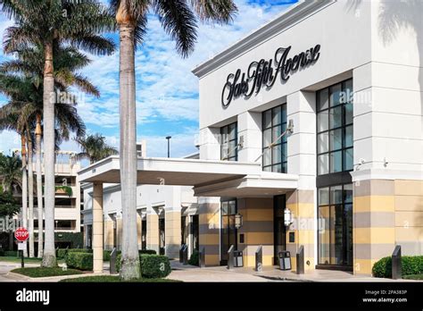 Saks Fifth Avenue store at the Waterside Shops in Naples, Florida, USA ...
