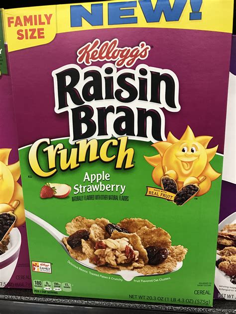 Kellogg's raisin bran crunch apple strawberry cereal | Raisin bran ...
