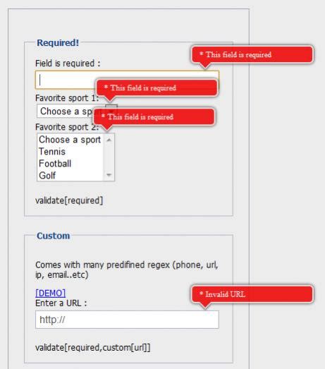Image result for Formulario HTML Con jQuery Validator