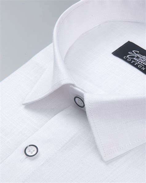 Linen Cotton Pure White Colour Men's Shirt– Southculturecotton