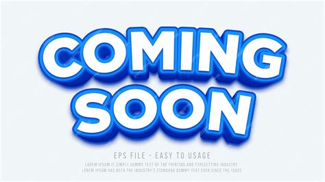 Coming soon editable text effect | Premium Vector