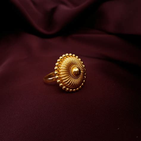 Buy Annularly Gold Ring 22 KT yellow gold (4.85 gm). | Online By ...