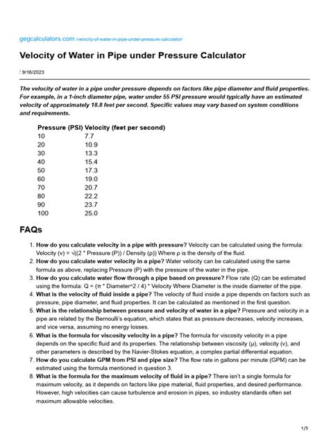Image result for Pipe Sizing Calculator