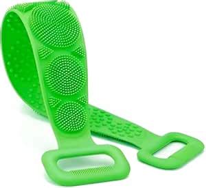 XPG STORE Silicone Body Back Scrubber belt (Green) : Amazon.in: Beauty