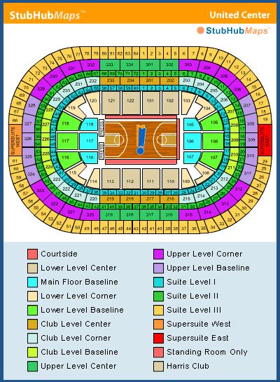 United Center Seating Chart, Pictures, Directions, and History ...
