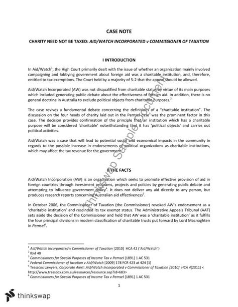 Image result for Case Note Example Law