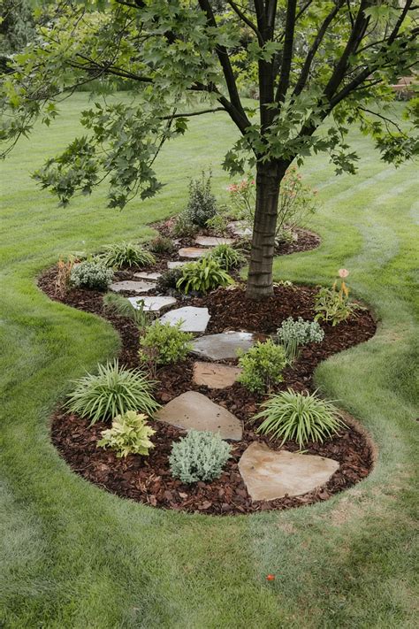 Image result for Landscaping Timber around Tree