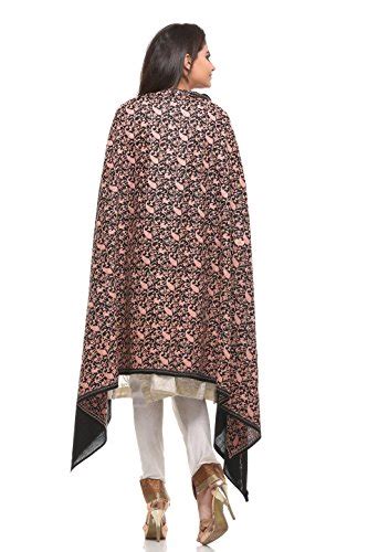Pashtush Womens Embroidery Shawl, Heavy Jaal Design, Multicoloured Silk ...
