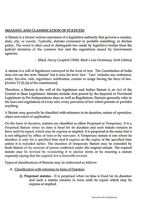 Statues - law of interpretation - Bachelor of Law (DU LLB Entrance Exam ...