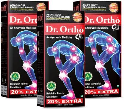 Dr. Ortho Joint Pain Relief Oil 120ml, Pack of 3 Liquid - Buy Baby Care ...