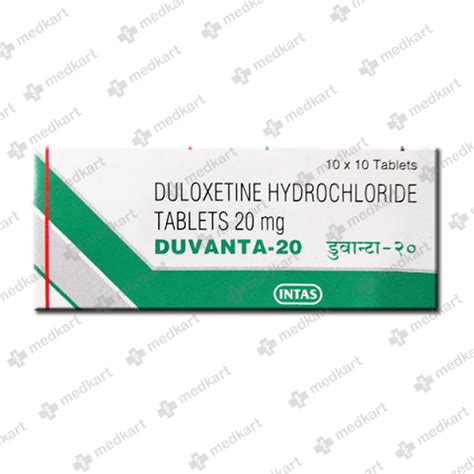 DUXEL 20MG TABLET 10'S, Price, Composition & Generic Alternatives - Medkart