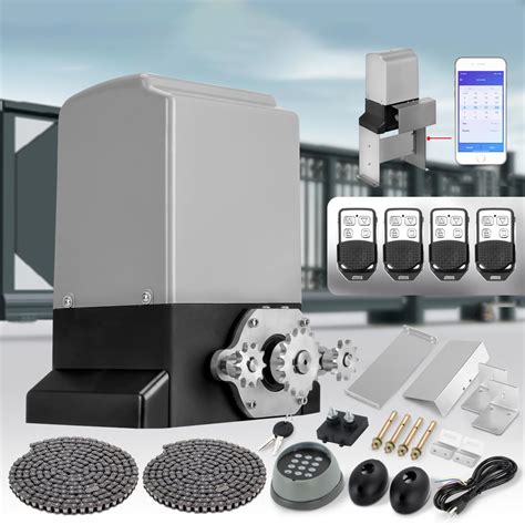 APP Control 3300 Lbs Automatic Sliding Gate Opener Kit, Heavy Driveway Electric Slide Gates ...