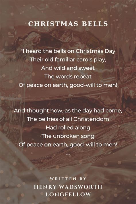 Christmas Bells Longfellow Poem